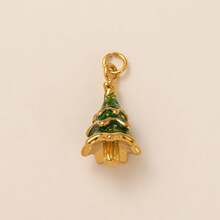 1 Piece Of Fashionable Hot Selling Poker Card Heart-Shaped Flower Love Clover Life Tree Rose Snowflake Christmas Tree Stainless Steel Pendant, Stainless Steel Plated With 18K Gold, DIY Jewelry Accessories, DIY Necklace Accessories, Bracelet Accessories, Keychain Accessories, Easy To Match, Suitable For Daily Leisure Festivals As An Exquisite DIY Pendant To Wear. - Multicolor - View 18