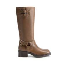 Women Knee-High Boots - Brown - View 7