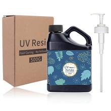 100克/400克高品质UV树脂 - 3.53盎司/14.11盎司晶莹剔透的UV树脂，适用于珠宝制作、DIY工艺品 - 快速固化、高光泽、无气泡 | 非常适合浇铸、涂层和艺术项目 - 淺藍色 - 查看 13
