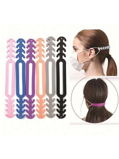 5PCS/10PCS Random Color Disposable Mask Anti Pinch Hook Ear Protection Adjustable Buckle, Anti Pinch Ear Strap, Mask Extender