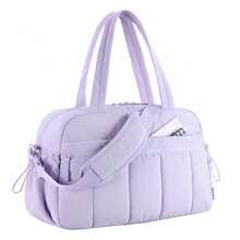 Large Capacity Gym Bag , Duffle Bag For Travel With Wet Pocket, Lightweight Carry On Weekender Duffel,  Multi-Compartments Shoulder Bag,  Water Resistant Handbag - Màu tím - Xem 1