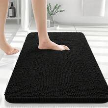 Alfombra Antideslizante Tapete para Baño, Tapete para Piso Lavable aáquina Alfombra de Chenilla de Piezas,Ducha, Dormitorio, Pasillo,Fácil de Limpiar,Superabsorbente (Gris oscuro, 40x60cm) - Gris Oscuro - Ver 9