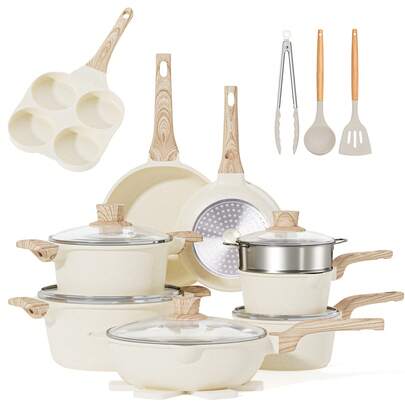 18 Pieces Nonstick Cookware Sets Induction Pots And Pans Set