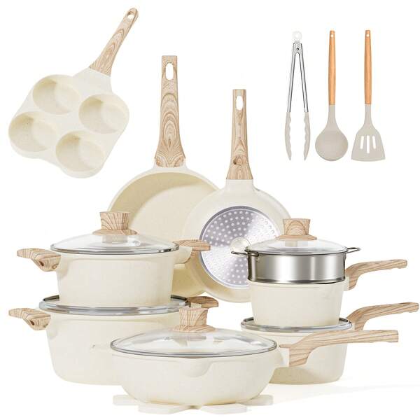 18 Pieces Nonstick Cookware Sets Induction Pots And Pans Set