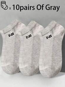 100只/80只/50只/30只/20只/10只/8只/4只装 舒适、吸湿排汗、抗菌、透气针织内衬袜 - 母亲节礼物，男女通用，长袜，吸汗防臭，弹性柔软，时尚纯色，适合春、夏、秋、冬四季穿着，休闲、日常穿着、瑜伽/运动 - 彩色 - 查看 38