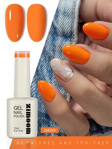 ZIMOOM 12毫升橙色凝胶指甲油，春夏活力橙色美甲，高显色度，涂抹顺滑，可卸除，UV/LED美甲凝胶指甲油，适用于美甲沙龙，在家DIY美甲，适合女性和女孩。 - 橘色 - 查看 7