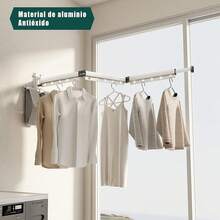 Telescopic Clothes Drying Racks - White - View 12