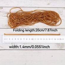 20/30/40/50 件耐用且有弹性的橡皮筋，适用于办公室、学校和家庭组织 - 非常适合固定垃圾桶、活页夹、文件（7.87 英寸 * 0.0551 英寸）