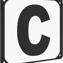 Dressage  Letters - Set Of 12, Steel, Black/White, Easy To Install, Weatherproof, Suitable For Equestrian Training - Default - View 7