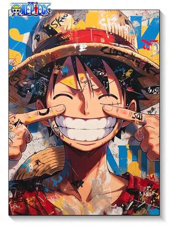  Monkey D. Luffy "ONE PIECE"Diamond Painting Mosaic Diamond Cartoon Anime Embroidery Cross Stitch Kit DIY Home Decoration Gift 30*40cm/11.81*15.75in"