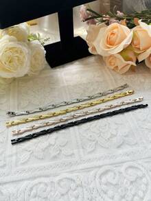 1pc Men's Magnetic Dragon Pattern Bracelet, Minimalist & Elegant Style, Adjustable Couple Bracelet, & Popular Men's Jewelry, New Fashion Dragon Design Bracelet