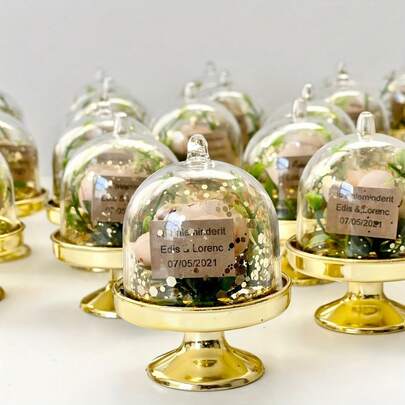 12pcs Mini Plastic Candy Boxes With Lids, Party Candy Decor Storage, Desktop Decor, Suitable For Birthday, Wedding, Carnival, Singles Party, Christmas Gifts Candy Boxes