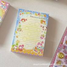 1 Stück modische, originelle Regenbogen-Hasen & Bären Haftnotizen, süßes Cartoon dekoratives Papier für Studenten, hohe Ästhetik