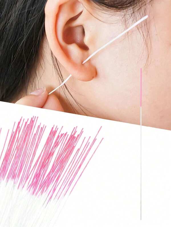 180/120/60 Disposable Ear Piercing Aftercare Cleaning Solution, Ear Piercing Cleaning Thread, Ear Hole Care Cleaning Tools With Storage Tube