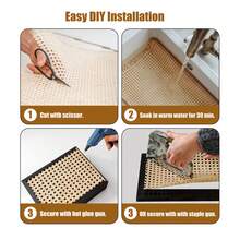 DIY 手工藤条编织带 - 耐用分段式材质 - 非常适合工艺品和园艺（咖啡色） - 咖啡色 - 查看 5