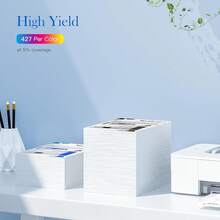 Cartucho de Tinta de Mayor Capacidad Compatible para HP 667 667 XL Compatible con HP DeskJet Ink Advantage 1275 2374 2375 2376 2775 DeskJet Plus 6475 6476 6075 (1 Negro 1 Color) - Tricolor, tricolor, tricolor - Ver 8