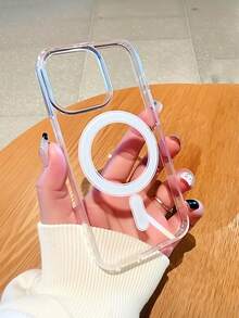 1pc Magnetic Protective Case Compatible With IPhone 15 11 12 13 14 16 Pro Max, Anti-Drop Phone Case