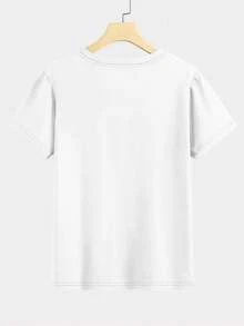 2025 Korean Style Fashion Summer Cotton Blue Seal Cartoon Print Women's T-Shirt Round Neck Cute Y2K Style Oversized Casual Loose Top - 白色 - 查看 6