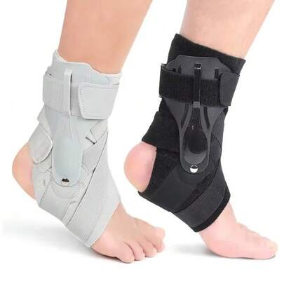 1pc New Quick Lace Up Ankle Brace Adjustable Slim Fit Ankle Support Wrap Lightweight Compression Foot Support For Sprained Ankle