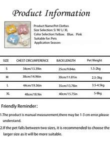 LANGXINGCS 1pc LANGXINGCS Warm Pet Hoodie, Cute Bow Patchwork Design, Versatile Autumn/Winter Warm Sweatshirt For Small/Medium Dogs & Cats, Suitable For Poodle, Teddy, Bichon Frise