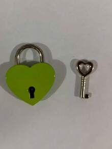 Set de pequeño candado con forma de corazón con llave - Candado metálico con forma de corazón, apto para maletas, portátiles, cajones, carteras - Juego de cierres decorativos pequeños para bolsas