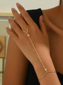 Tsnamer 1入組女士手鏈手鍊鏈，鋯石戒指手鍊不鏽鋼防水首飾禮物 - 手鍊 - 查看 13