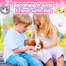 2025 New Smart Electronic Pet Toy Dog: Realistic Running And Barking, Unique And Adorable Design, Inspires Children's Creativity And Sensory Experience, Ideal Birthday Or Holiday Gift, Joyful Companion, Perfect For Parent-Child Bonding - Brown - View 6