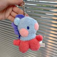 Cosplay Series Anime Figures Kawaii New Kpop Cartoon 8Cm Small Animal Mini COOKY RJ TATA Plush Keychain Knapsack Pendant Cartoon New Plush Doll Pendant Birthday Gift A Christmas And Birthday Gift For A Friend - Multicolor - View 9