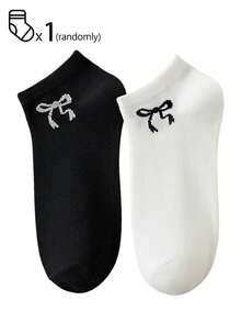 20/10/5/1 双女士短袜、隐形袜、白袜子、黑袜子、灰袜子、女袜、可爱袜子、女童袜子、黑色袜子、卡通细节、导轨透气孔设计、吸湿排汗、柔软顺滑，适合各种节日、运动、休闲、商务等日常穿着，一年四季均可穿着，颜色组合随机。 - 黑與白 - 查看 6