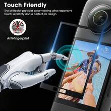 适用于 Insta360 X5 X4 X3 X4 Air 的 1-3 片屏幕保护膜，适用于 Insta 360X5、Insta360X4 Air、X4Air、Insta360X4 配件，防刮花全覆盖保护膜（非玻璃） - 3PCS - 查看 4