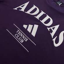 Adidas 男士长袖T恤 HRTG TNS G C 休闲上衣，运动简约圆领套头衫 KA0995 - 極光洋李紫 - 查看 4