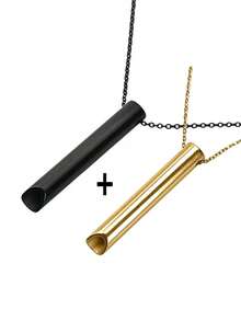 Naszyjnik oddechowy 1 szt., redukujący lęk i stres, bez gwizdka, urządzenie uspokajające Calmigo do medytacji, narzędzie do głębokiego oddychania i uważności