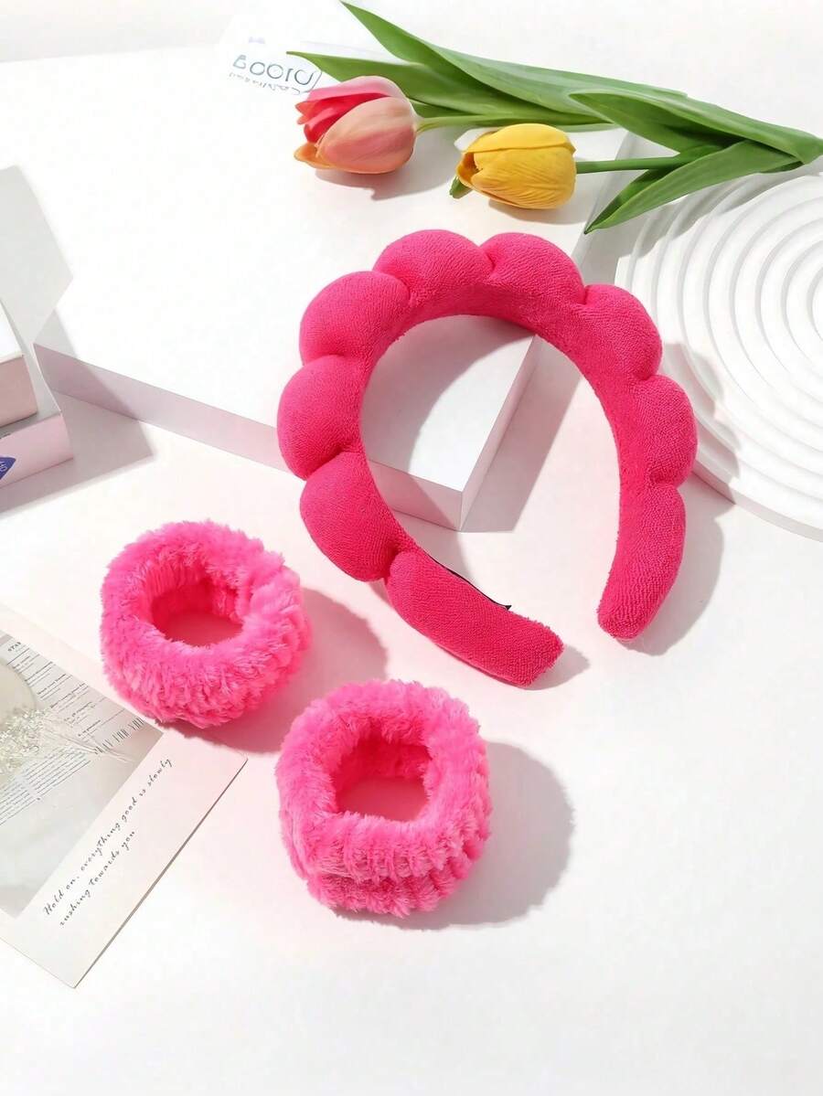 Bandă de păr din burete, bandă de transpirație, bandă de păr hidratantă pentru îngrijirea pielii, mască de curățare și accesorii neutre pentru fitness, produse la modă pentru îngrijire personală la sală (accesorii de păr, echipamente de fitness)