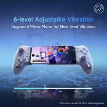 Contrôleur de jeu mobile Android EasySMX M15, compatible avec iOS 15 et supérieur, ainsi que la plupart des téléphones Android, prend en charge le Bluetooth + connexion directe, rétroaction de vibration à 6 niveaux, boutons mécaniques avancés, joystick à effet Hall et gâchettes à effet Hall, contrôleur programmable (inclut un sac de rangement) - Blanc (sans sac de rangement) - Voir 13