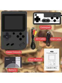 Console de Jogo Portátil WEDO 2025 Novo e Atualizado com Tela IPS de 3,5 polegadas, 400 Jogos Integrados, Jogos de Vídeo Portáteis com Suporte para Gamepad e Saída para TV, Presente de Jogos Retrô