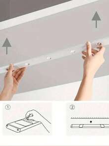 1 Stück LED Bewegungssensor Unterschrankleuchte, Körpersensorlicht, LED Bewegungssensorlicht, Dekorationsleuchte, LED Schranklicht, ultradünne Smart-Küchenarbeitsplatte Lampe, drei Farbtemperaturen, selbstklebend, für Beleuchtung in Küche, Schlafzimmer, Schrank, Kleiderschrank, Treppe, Flur, Muss-haben Heimzubehör für Küche, Schlafzimmer und Kleiderschrank, 200mAh, 350mAh