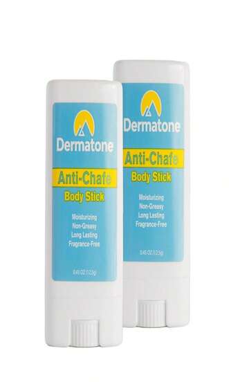 DERMATONE Travel Size Anti-Chafe Body Balm | Fragrance Free | Anti Chafing Stick | Pevent Friction &Amp; Skin Irritation | Long Lasting | Use For Thigh, Arm, Chest, Butt, Ball Chafing | Small 5oz Stick