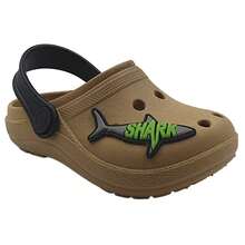 Children's Slippers For Boys And Girls With 3D Capybara Designs - Tiburón marrón - Ver 4