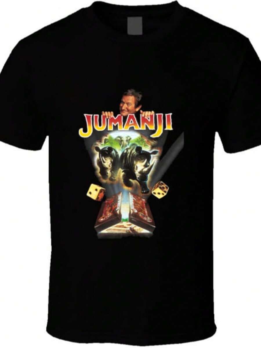 Jumanji Robin Williams Retro Adventure Movie T Shirt - màu đen - Xem 1