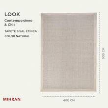 Alfombra beige para dormitorio con cubierta protectora|La alfombra perfecta para una decoración moderna y elegante del hogar.|Alfombra de Alta Calidad para Sala de Estar - Adecuada para Exteriores|Fácil de Limpiar - Aspiradora - Blanco étnico - Ver 11