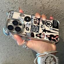 Funda de teléfono de Tokio Hotel de Tom Kaulitz es adecuada para for  16, 15, 14, 13, 12, 11 Pro Max, X, XR, XSMAX, 8 y 404 Plus, con un respaldo suave transparente que es resistente a caídas.17,17 Pro Max - Plateado - Ver 4