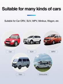 太阳能供电的 TPMS 轮胎压力监测系统、汽车安全警报系统、轮胎压力传感器套件、自动警报和实时压力跟踪、仅接收器 - 黑色 - 查看 3