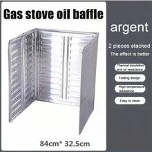 厨房挡油板家用灶台炒菜防溅油挡板烹饪防水隔热板厨房隔油板灶台挡油创意厨具炒菜隔热防溅挡油板 - 彩色 - 查看 14