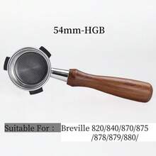 Cabo para porta-filtro sem fundo de 54 mm compatível com máquinas de café expresso Breville, cesto de filtro em aço inoxidável, acessórios para cabo Breville - Multicolorido - Ver 14