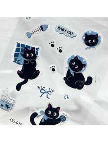 2 件猫和动物世界果冻贴纸，可爱 3D DIY 贴纸，适用于手机壳、iPad、笔记本电脑、剪贴簿 - 彩色 - 查看 2