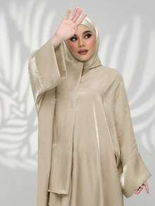 1pc New Style Hijab Abaya Set, Loose & Comfortable Abaya, Suitable For Muslim Women Daily Prayer And Outings, All Seasons - Multicolor - View 4