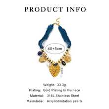 Monlansher 女士时尚多元素多吊坠项链，轻盈奢华高端质感，适合日常、派对、休闲、节日穿着，不锈钢吊坠项链 - 愛心多吊墜 - 查看 6