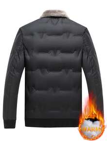 Neue Fleece-Kragen verstärkte Herren Sportjacke, Kentkragen, vielseitig tragbare Oberbekleidung