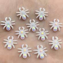 30pcs New Spider Rhinestone Jewelry Decoration Resin Flat Back DIY Hair Clips, Nail Enhancement, Rhinestones - F420 - 查看 4