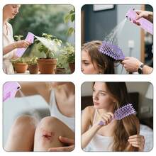 2pcs Curling Iron Set, Multi-Function Styling Comb, Spray Bottle, Hair Brush Professional Curling Styling Kit, Suitable For Women Home & Salon, Christmas & Valentine's Day Gift - Multicolor - View 8